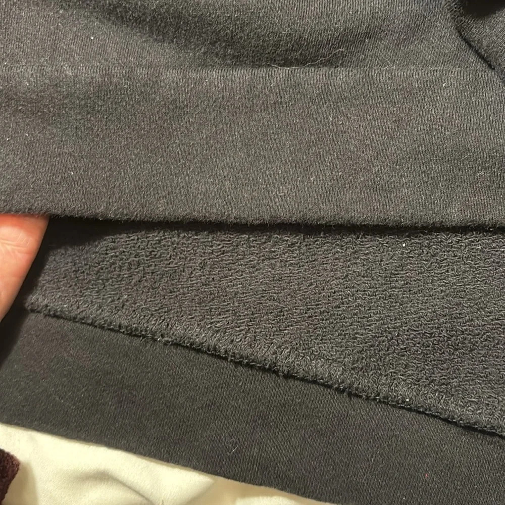 INC Womens Embellished-Sleeve Black Sweatshirt - Picture 11 of 12